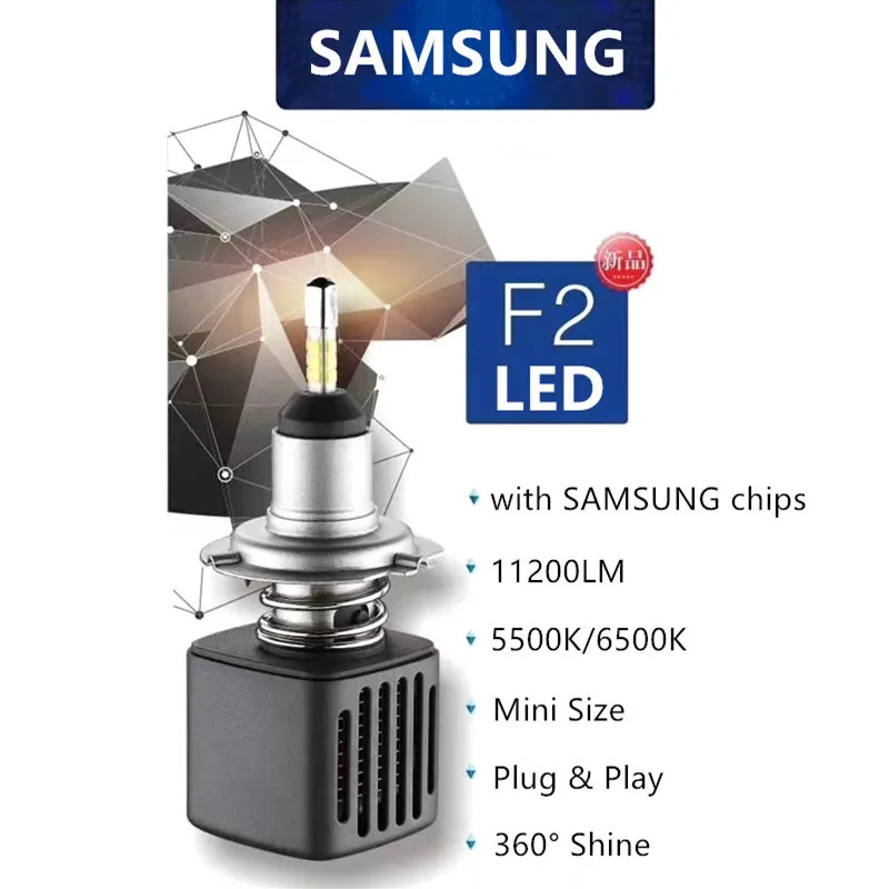 Вдлительную SAMSUNG Chip H7 светодиодный лампы для передних фар H1 H11 H4 9005 9006 D1S D2S 10000LM 6500 к Автомобильный светодиодный авто фары противотуманные фары