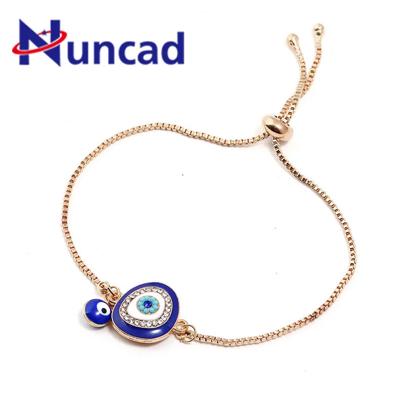 2021 турецкие счастливые синие кристаллы сглаза браслеты для женщин золотые