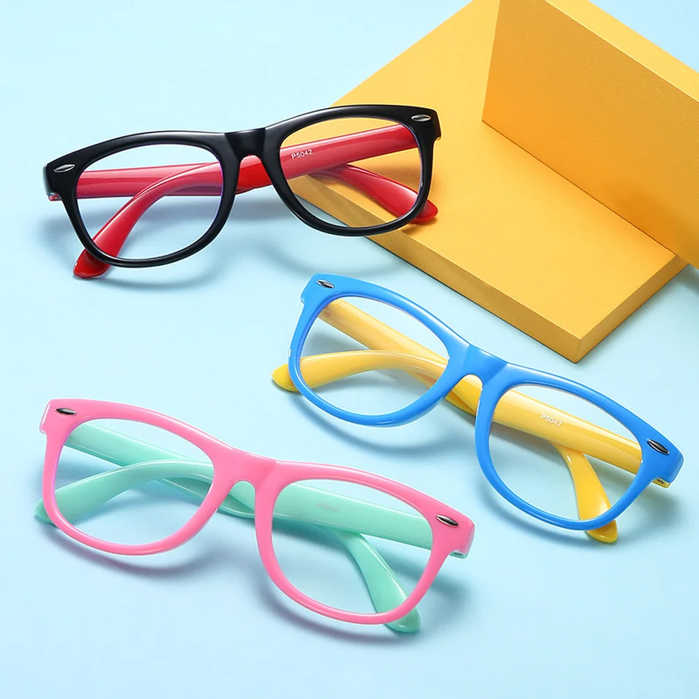 

Reading Anti Blue Light Glasses For Children Rice Nail Round Frame Eyewear High Quality Gradient Eyeglasses kids boys Girls 2021