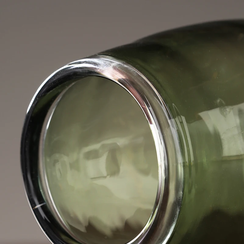 Современная простая зеленая стеклянная ваза для гостиной ТВ кабинета столешница