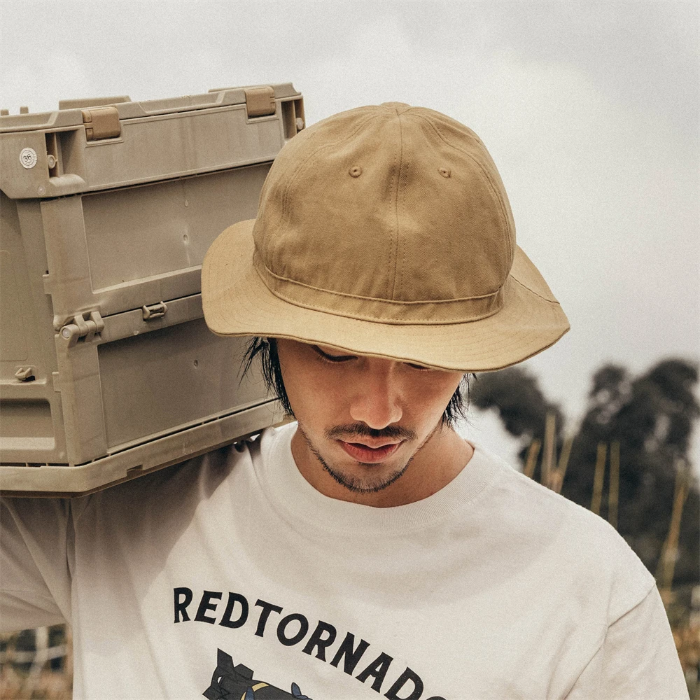 

Red Tornado Bucket Hat Outdoor Fishing Camping Sunhat Cap For Unisex Tan & Black