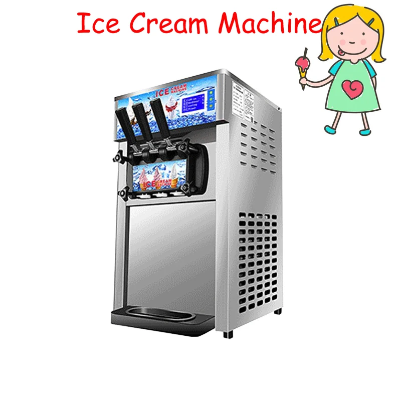 Коммерческая машина для производства мягкого мороженого 3 аромата настольный