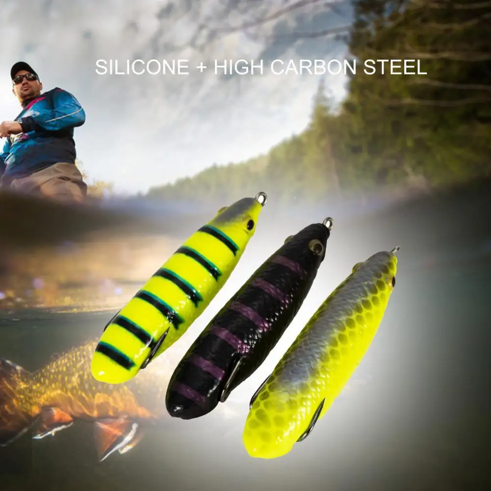 

Fishing Lure High Simulation Eyes Life-like Silicone Minnow Artificial Fishing Bait Vivid Fishing Lure for Fishing Lover