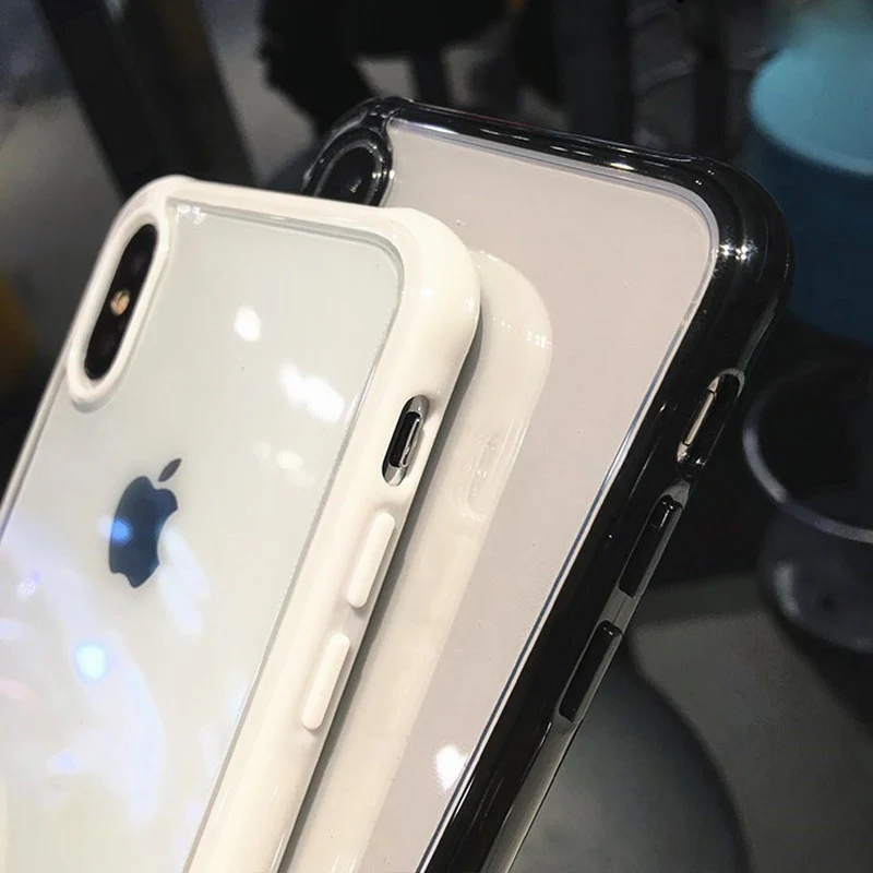 Lovebay противоударный бампер прозрачный силиконовый чехол для телефона iPhone 11 Pro X XR XS Max 7 8 6 6s Plus Прозрачная мягкая задняя крышка