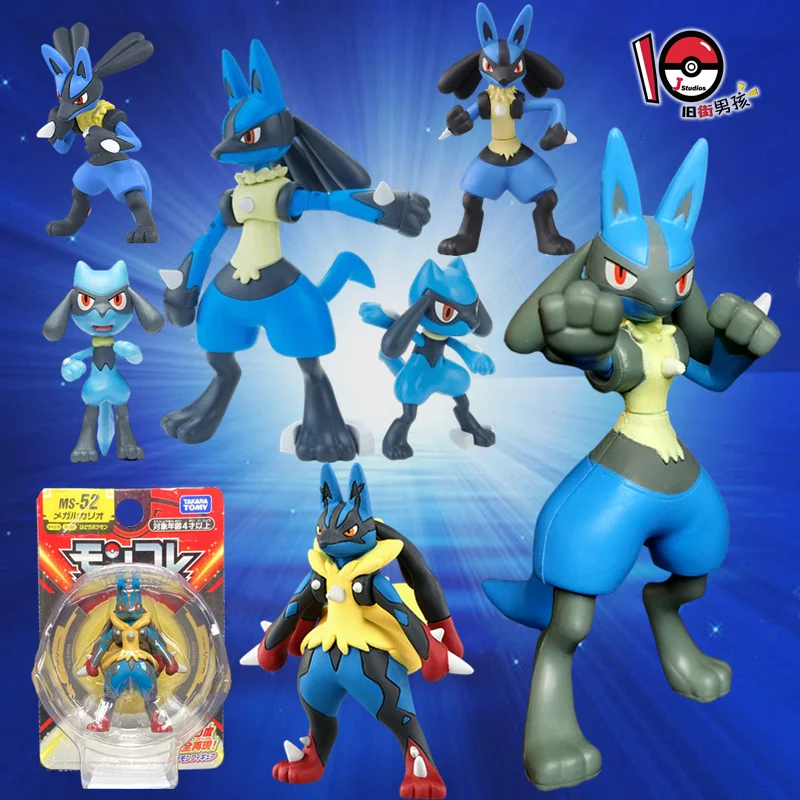 

TOMY Pokemon Action Figure Spot Genuine Super Lucario Mega Series Rare Out-of-print Model Decoration Toy