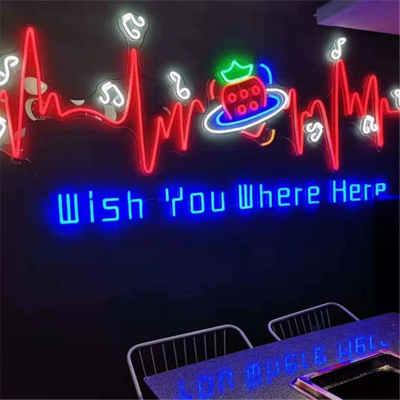 Индивидуальные Фламинго Одна деталь Гибкая неоновая трубка Красочные Полный лит