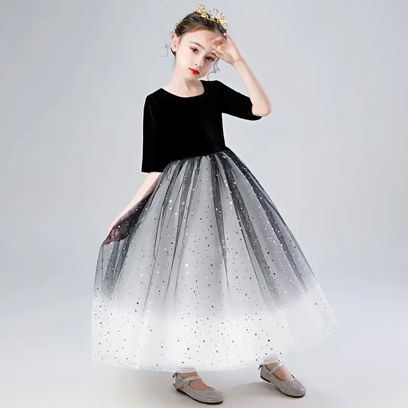 

Flower Girls Fashion V Collar Dresses For Girls First Communion Dresses Communion Party Prom Princess Pageant Elegant Dress K266