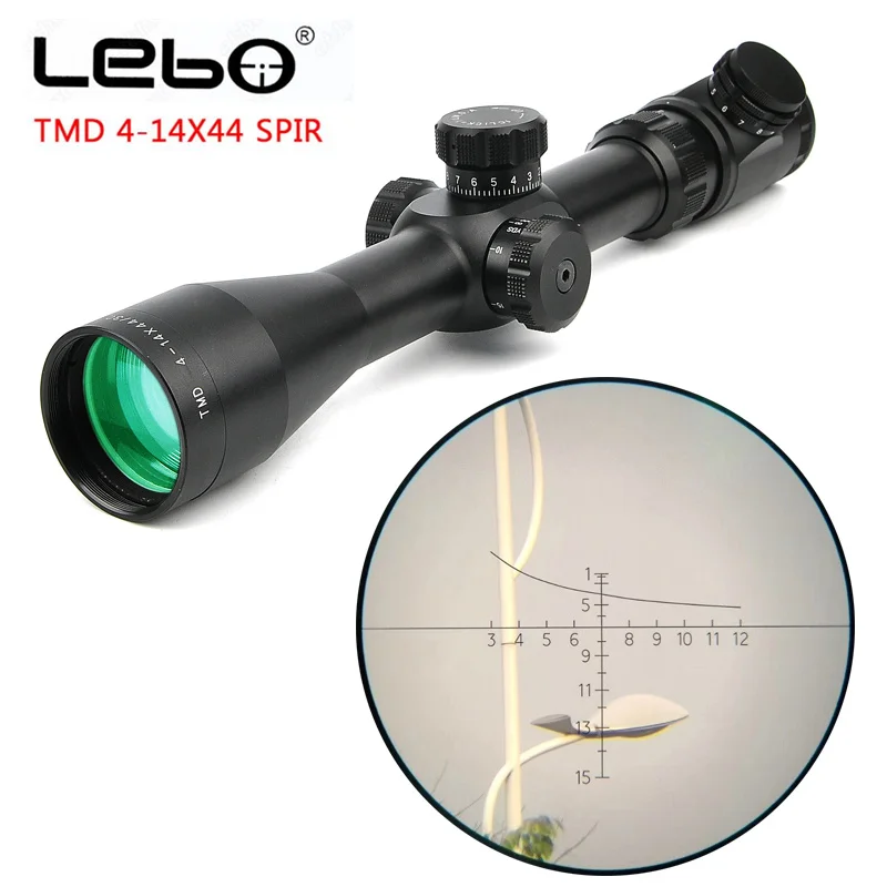

LEBO TP 4-14X44 SFIR First Focal Plane Rifle Scopes Tactical Optical sight Side Parallax Hunting Scopes 11/20mm Rail Scope Mount