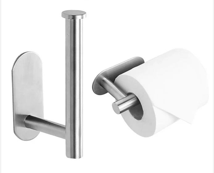 

Kitchen Roll Paper Self Adhesive Wall Mount Toilet Paper Holder Bathroom Tissue Towel Rack Holders 2021