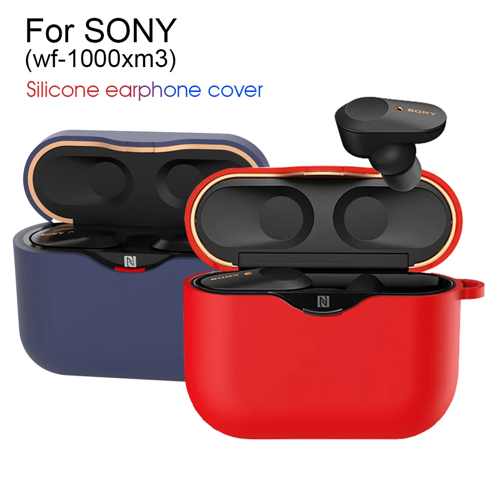 Цветная силиконовая защитная рамка CASPTM для Sony WF 1000XM3 Чехол симпатичный защитный
