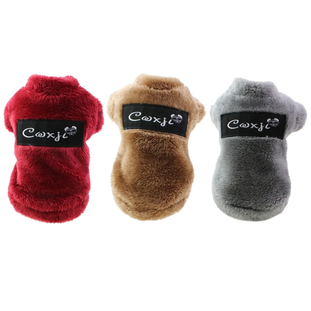 

Cute Fleece Small Dog Coat Winter Warm Pet Clothes for Chihuahua Shih Tzu Sweatshirt Puppy cat Pullover Dogs Pets Clothing XS-XL