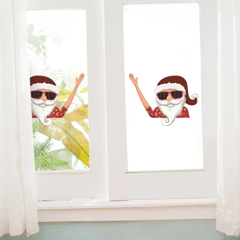 Рождественское украшение Санта Клаус развевающиеся наклейки для автомобиля