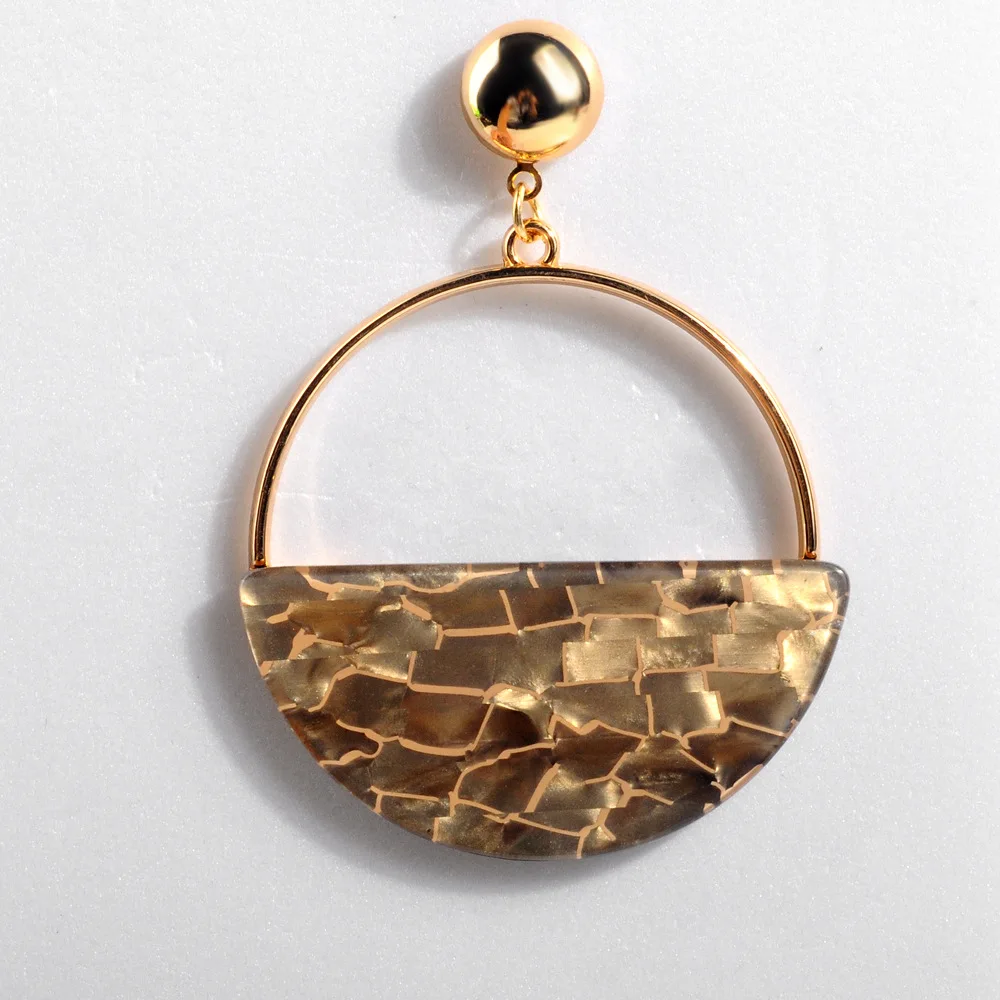 Tortoise Shell Big Acrylic Round Circle Stud Earrings Turtle Abalone Ear Jewelry | Украшения и аксессуары