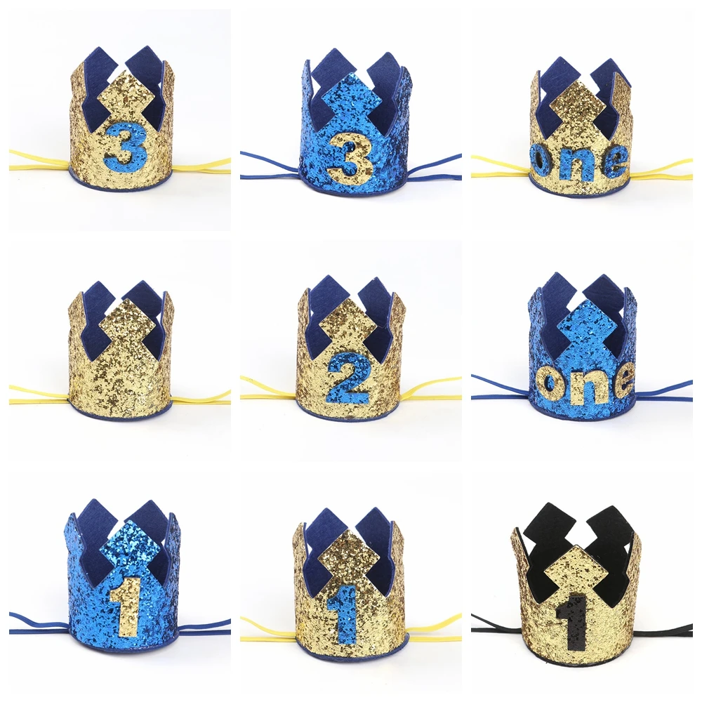 Блестками количество букв Корона эластичная повязка для милые маленьких девочек