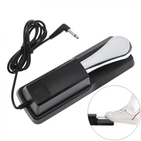 universal electronic organ piano keyboard sustain pedal chrome plated damper pedal musical instruments with plastic shell