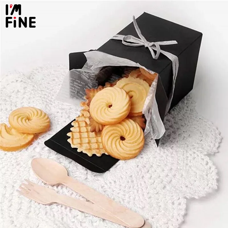 100 шт./лот пустая белая черная коробка из крафт бумаги для крема лица