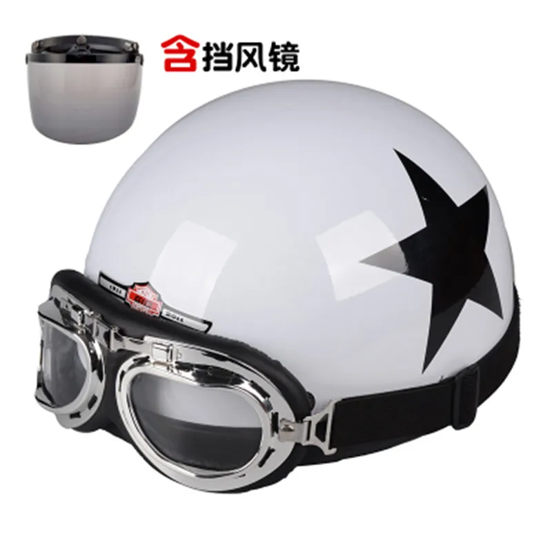 

Capacete ,Moto Helmet Motorcycle helmet half helmet electric motorcycle Anti-UV Cute Leather helmet casque motocross