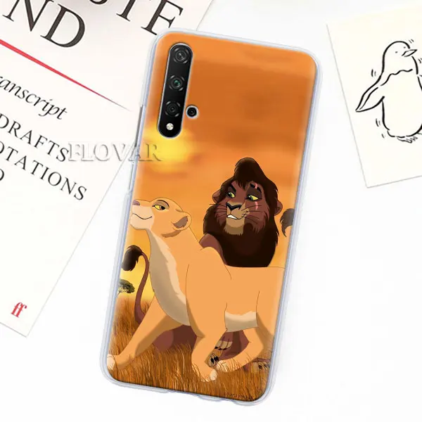 010 Чехлы для телефонов Lion King Simba для huawei Y5 Y6 Y7 Y9 Honor 20 Lite 8X 9X Pro View 20 жесткий чехол - Цвет: 010