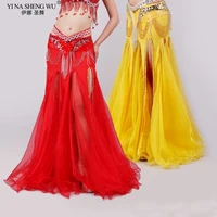 bellydance skirt india bollywood belly dance costume for women female sexy performance dress stage clothing long swing skirt new