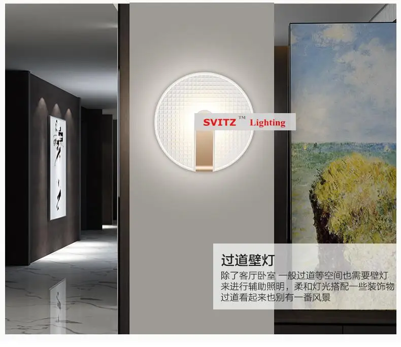 Исследование 9W Led бра для дома деко Внутреннее освещение прикроватные