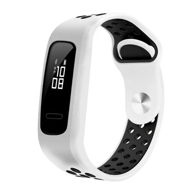 Мягкие силиконовые двухцветные часы ремешок Браслет Замена для Huawei 3e/Huawei Honor 4