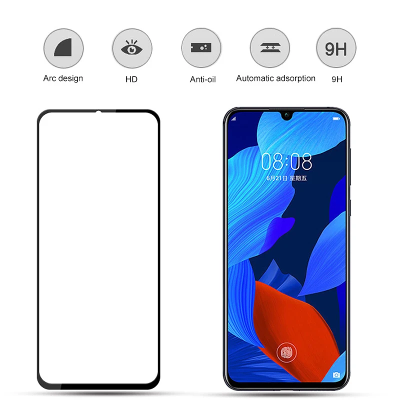 Полное покрытие из закаленного стекла для huawei nova 3 i e 4 5 t 3e 3i 5i pro 5pro защитная пленка