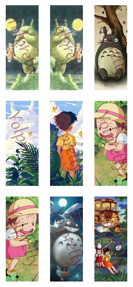 5 шт. 10*25 мм Мой сосед Тоторо Сацуки ручная работа фото стекло кабошоны ювелирные