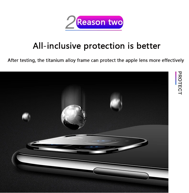 IPhone11 камера trasera Полный пленка на экран для iPhone 11 Pro Max стекла закаленное защитное покрытие trasero película protectora lente