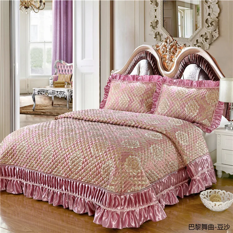 Новые товары 2020 года Золотое жаккардовое стеганое покрывало с хлопковым