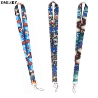 md051 dmlsky cartoon tv show lanyard badge id card mobile phone rope key lanyard neck straps jewelry