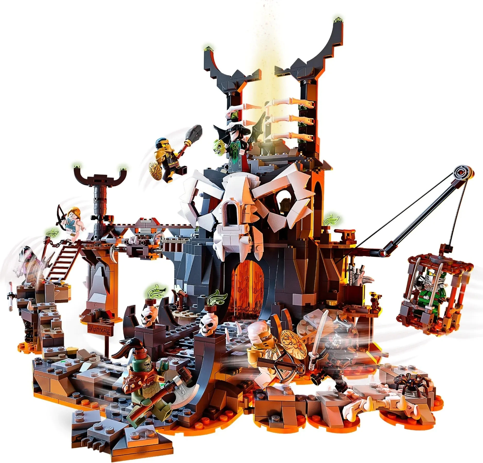 

71722 IN STOCK 1252Pcs Kull Sorcerers Dungeon Model Building Blocks 80022 Christmas Toys For Children Bricks Gift