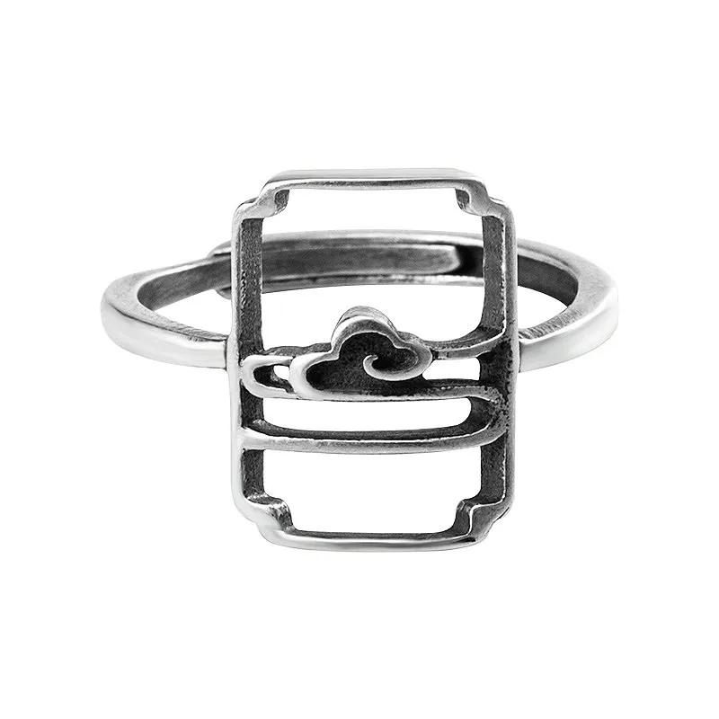 Кольца Flyleaf в китайском ретро-стиле женские открытые Винтажные Украшения ручной