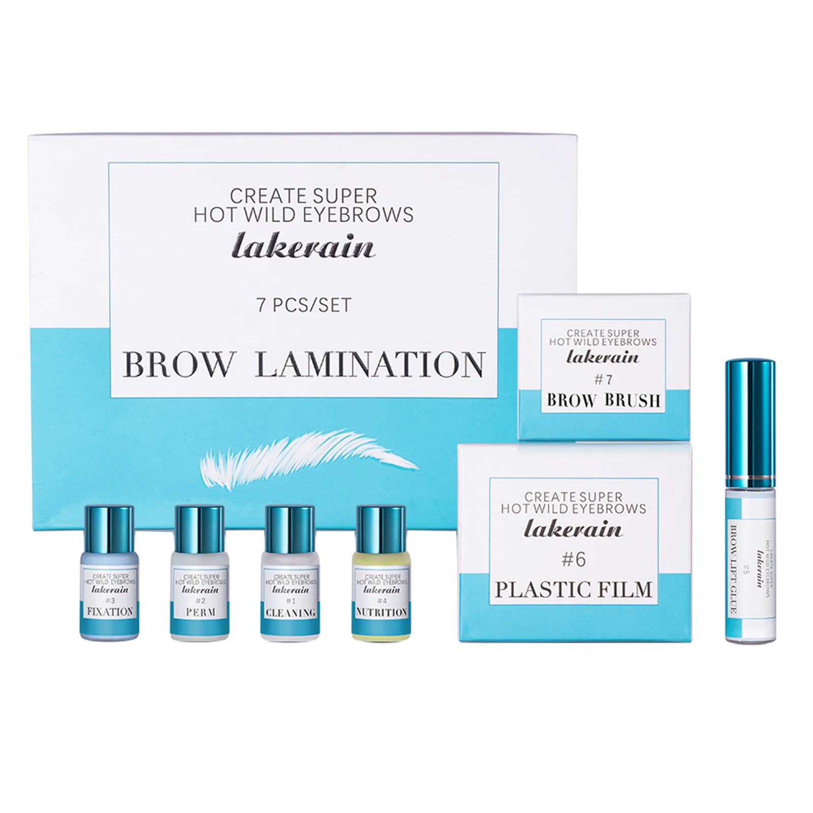 

7pcs / Set Eyebrow Laminating Kit Eyelash Lifting Kit Fixation for