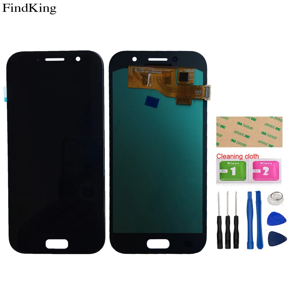 

OLED LCD Display For Samsung Galaxy A5 2017 A520 A520F A520K Touch Screen Digitizer LCD Display Assembly Sensor Tools