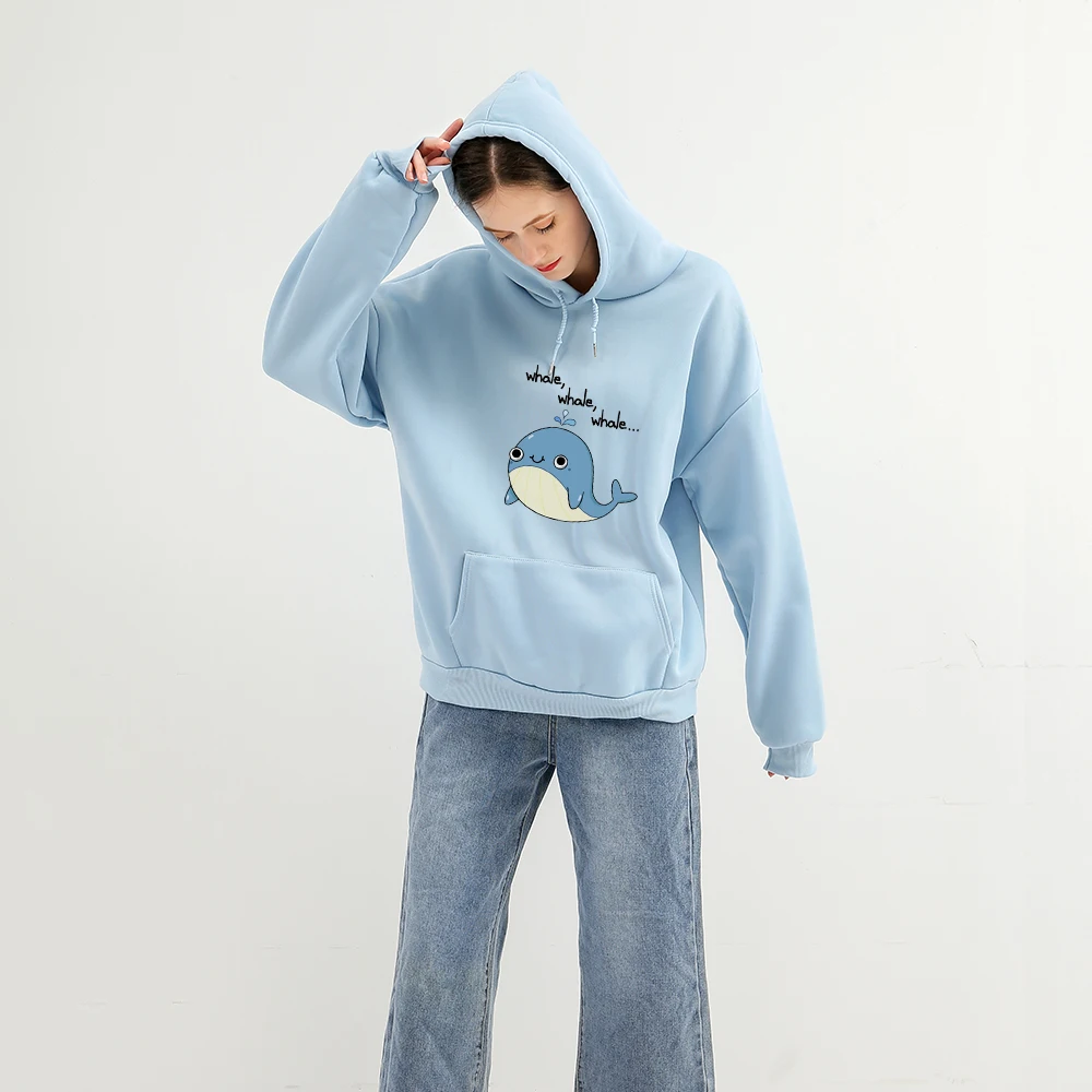 Cartoon Print Hoodie Oversized Harajuku Sweatshirt Cute Funny Graphic Clothes Women Vintage Winter Hoodie with Pocket Sweetshirt