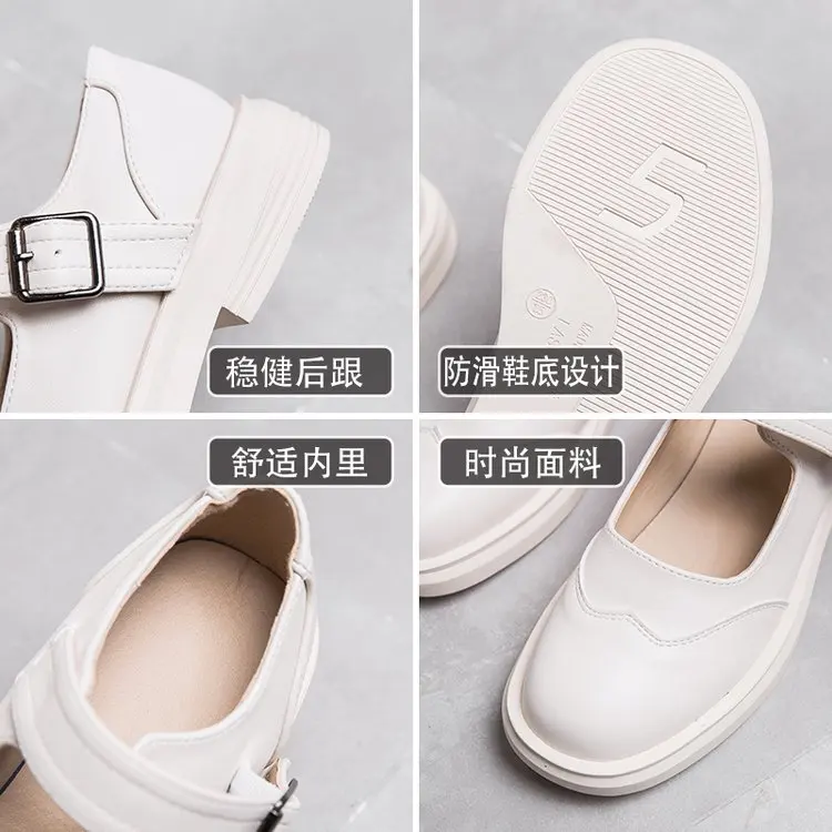 Маленькие кожаные туфли Женская обувь в британском стиле новинка весны 2020