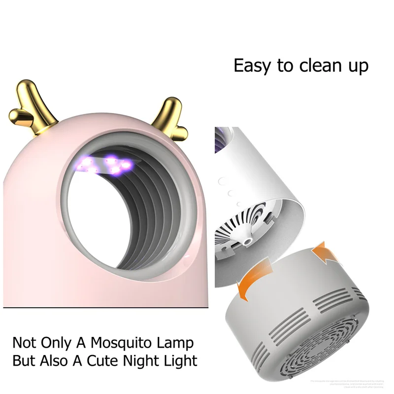 Лампа ловушка для насекомых электрическая лампа против комаров без шума с