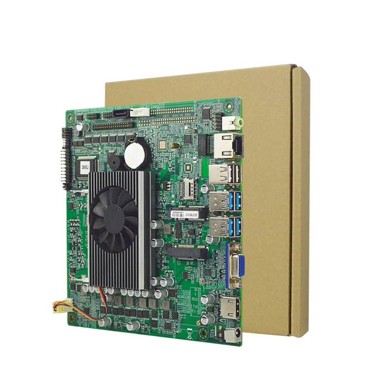 Verkaufen EITX-7380-01 Auf-board Intel 3855U Prozessor Mini Itx Motherboard Mit 1Lan 6USB LVDS Mini Pcie SIM COMS