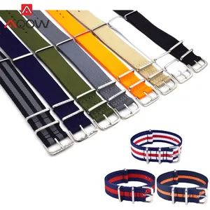 18 мм 20 мм 22 мм утолщенный Высококачественный Универсальный нейлоновый ремешок для часов NATO ZULU Canvas браслет ремешок аксессуары для часов DW