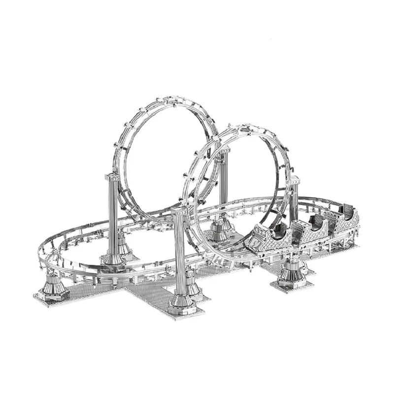 Американские Горки 3D DIY Головоломка металлические сборные модели наборы