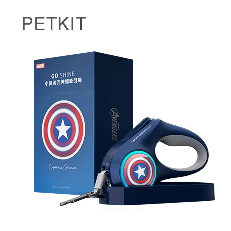Хит, PETKIT, собачий Телескопический поводок, версия MARVEL, собачий ошейник, ремень безопасности, собачий ошейник, поводок, портативный, для улицы, товары для домашних животных