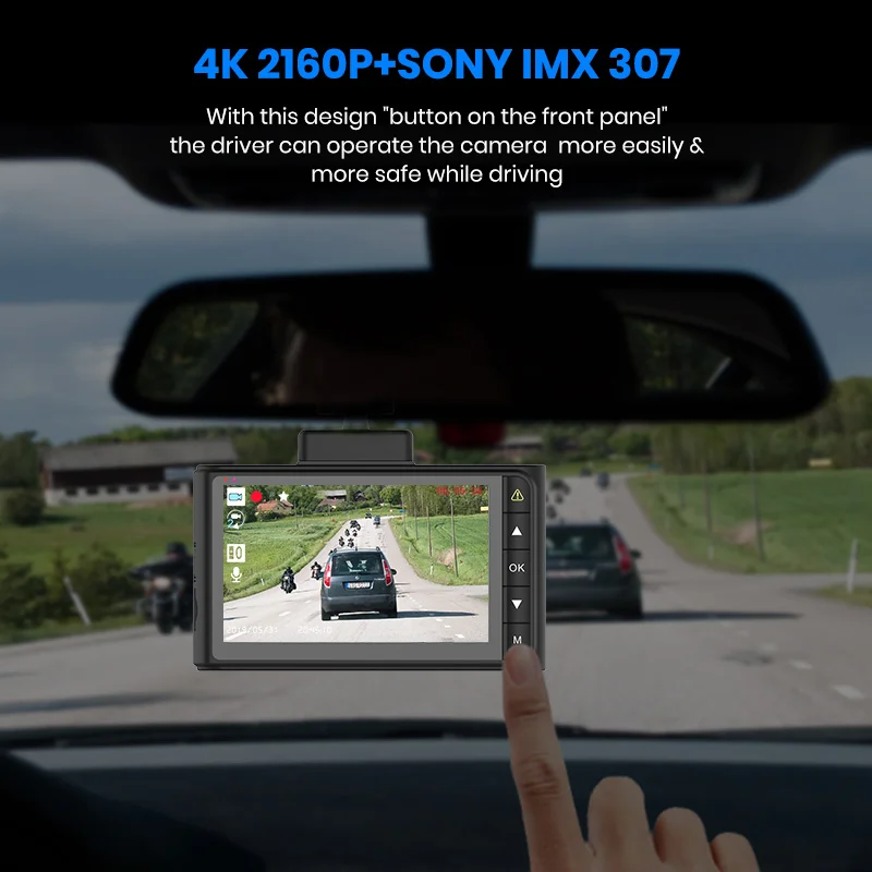 Автомобильный видеорегистратор AWESAFE Q8 4K 2160P GPS full hd 1920x1080 ночное видение - купить по