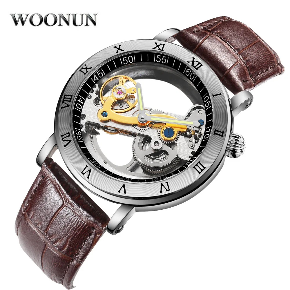 Новый Для мужчин s часы с турбийоном Креативные 3ATM Водонепроницаемый прозрачный