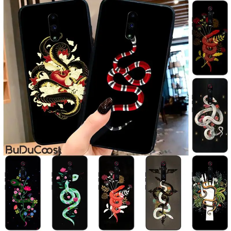 

Hand snake flower pattern Phone Case for RedMi 5 5plus 6 Pro 6A S2 4X GO 7A 8A 7 8 9 K20 case