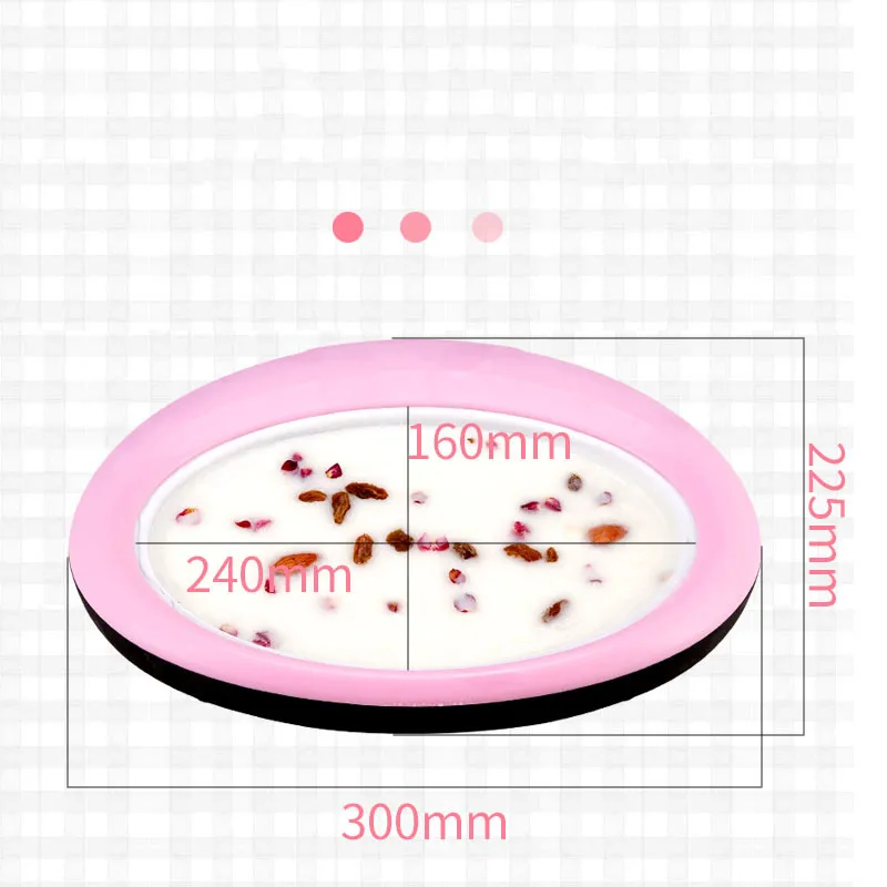 

Mini Ice Cream Maker Cartoon Fried Ice Machine Fried Yogurt Machine Pan Home Stir Yogurt Machine with 2pcs Fried Ice Shovel