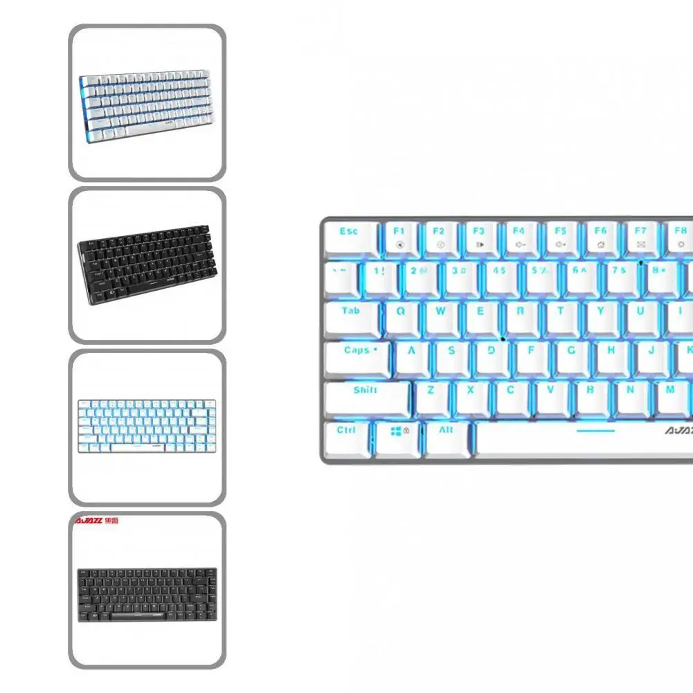 

AJAZZ Laptop Keyboard Practical Wide Compatibility Wireless Keyboard Convenient Red Switch Bluetooth-compatible Keyboard