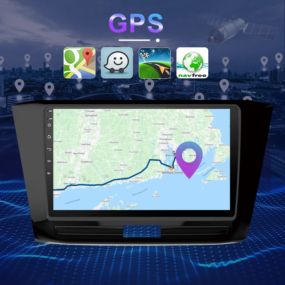 

Eunavi 2Din Android 10 Car Radio multimedia player for VW Volkswagen Passat 2016 Stereo Autoradio tablet GPS Navigation DSP 7862