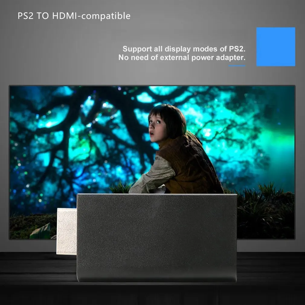 Мини-адаптер для PS2-HDMI-совместимый видеопреобразователь с аудиовыходом 3 5 мм HDTV