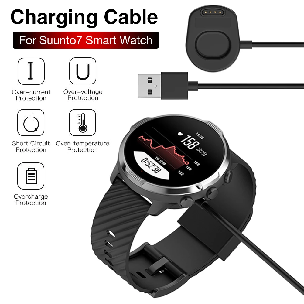 

Сменный зарядный Usb-кабель для смарт-часов Suunto7, 1 м, 5 В, 0,5 А