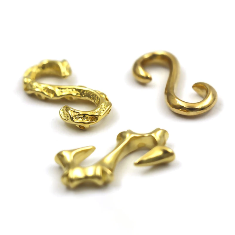 Латунь крюк Пряжка Скоба s-образный разъем для брелка сумка Паракорд с браслетом